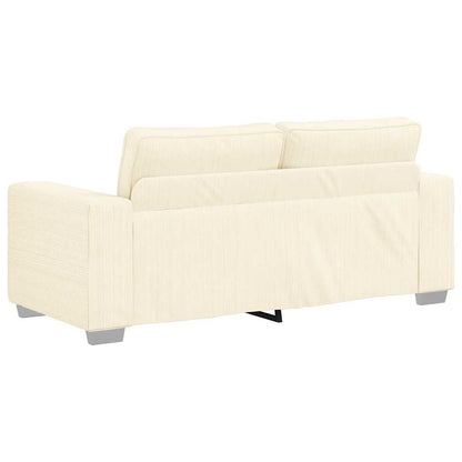 Loveseat Sofa Crème 180x77x82 cm Corduroy Stof