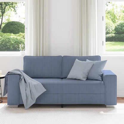 Loveseat Sofa Blauw 180x77x82 cm Corduroy Stof
