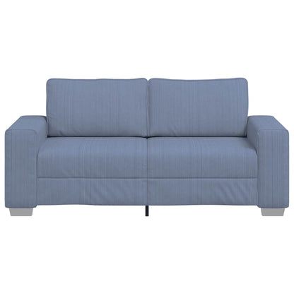 Loveseat Sofa Blauw 180x77x82 cm Corduroy Stof