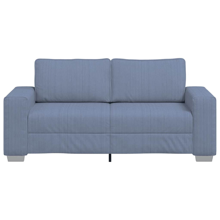 Loveseat Sofa Blauw 180x77x82 cm Corduroy Stof