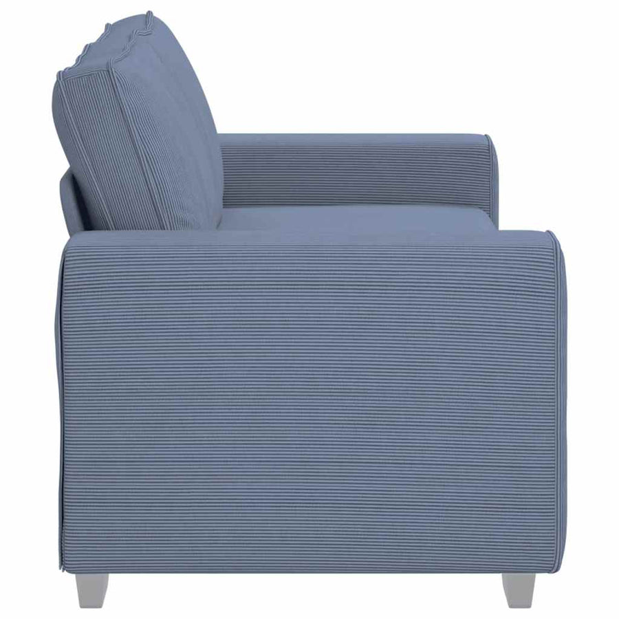 Loveseat Sofa Blauw 180x77x82 cm Corduroy Stof