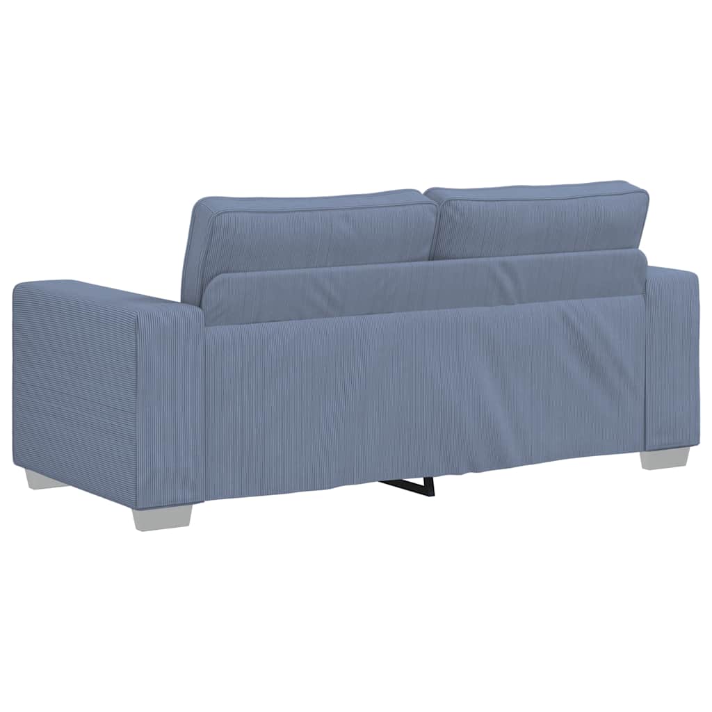 Loveseat Sofa Blauw 180x77x82 cm Corduroy Stof
