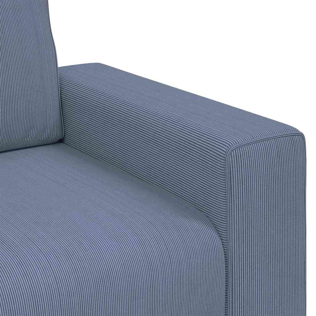 Loveseat Sofa Blauw 180x77x82 cm Corduroy Stof