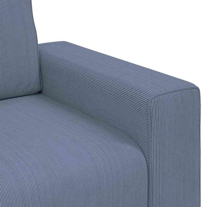Loveseat Sofa Blauw 180x77x82 cm Corduroy Stof