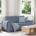 Loveseat Sofa Blue 180x77x82 cm Corduroy Fabric