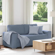 Loveseat bank blauw 180x77x82 cm corduroy stof