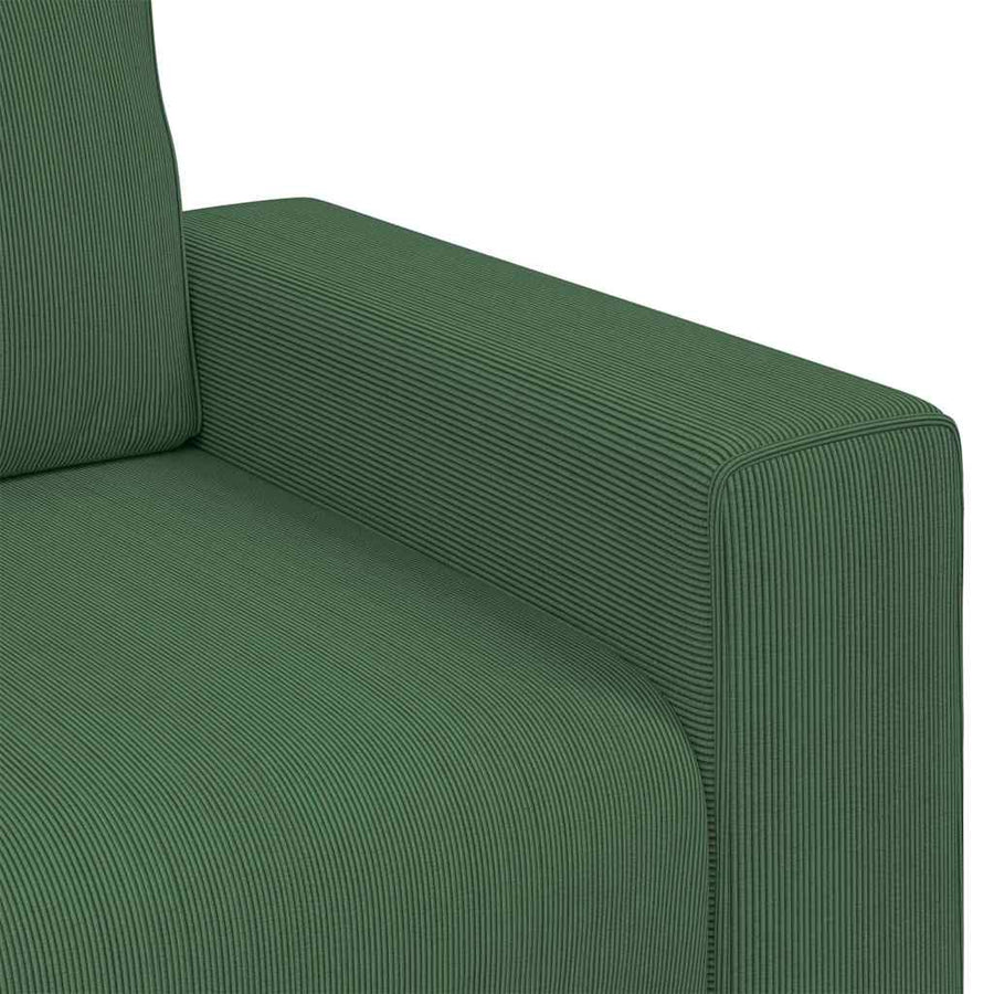 Loveseat Sofa Donkergroen 180x77x82 cm Corduroy Stof