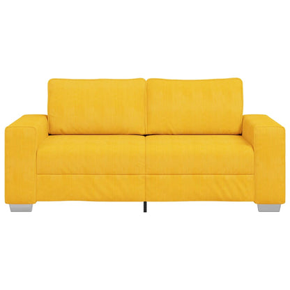 Loveseat Sofa Lichtgeel 180x77x82 cm Corduroy Stof