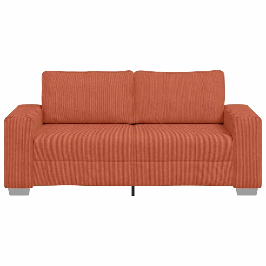Loveseat Sofa Rood Oranje 180x77x82 cm Corduroy Stof