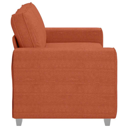 Loveseat Sofa Rood Oranje 180x77x82 cm Corduroy Stof