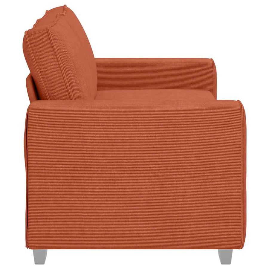 Loveseat Sofa Rood Oranje 180x77x82 cm Corduroy Stof