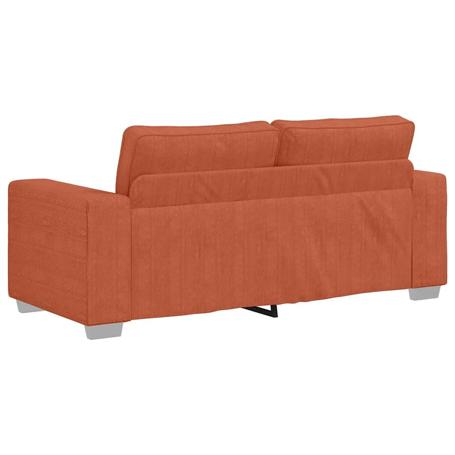 Loveseat Sofa Rood Oranje 180x77x82 cm Corduroy Stof