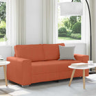 Loveseat Sofa Red Orange 180x77x82 cm Corduroy Fabric
