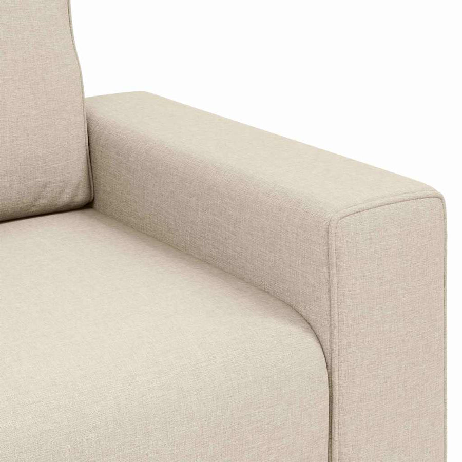 Bank Beige 100 x 77 x 82 cm Linnen-mix stof