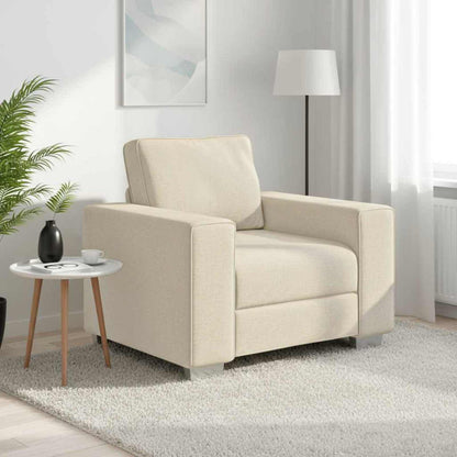 Bank Beige 100 x 77 x 82 cm Linnen-mix stof
