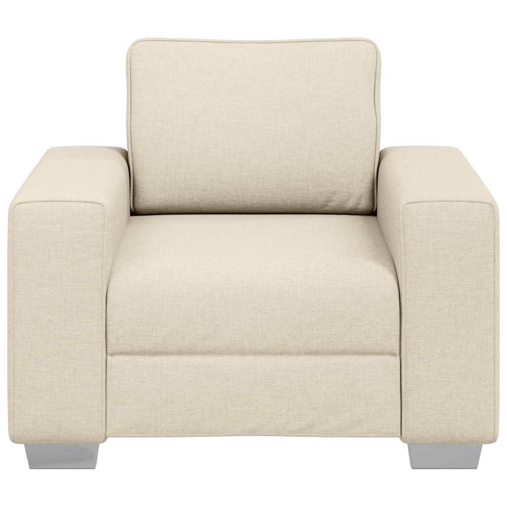 Bank Beige 100 x 77 x 82 cm Linnen-mix stof