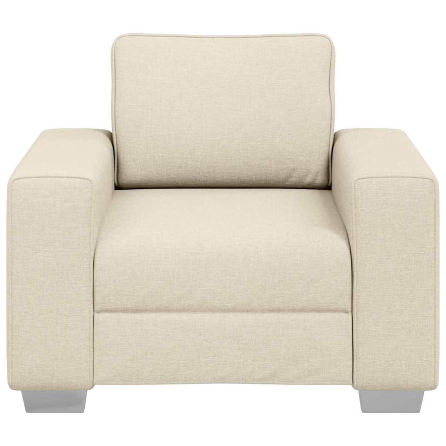 Bank Beige 100 x 77 x 82 cm Linnen-mix stof
