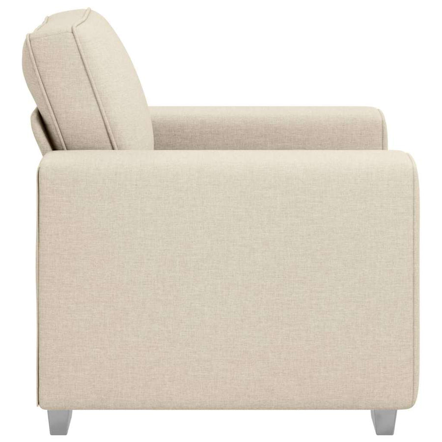 Bank Beige 100 x 77 x 82 cm Linnen-mix stof