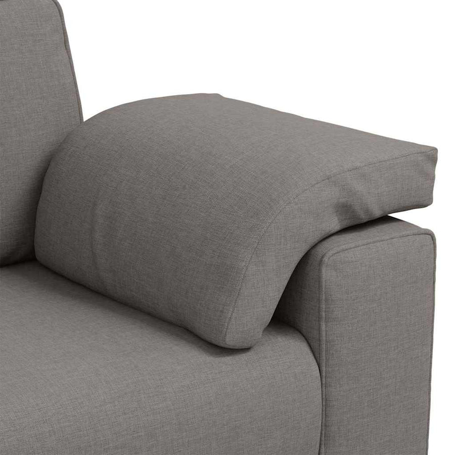 Loveseat Taupe 160 x 77 x 82 cm Stof