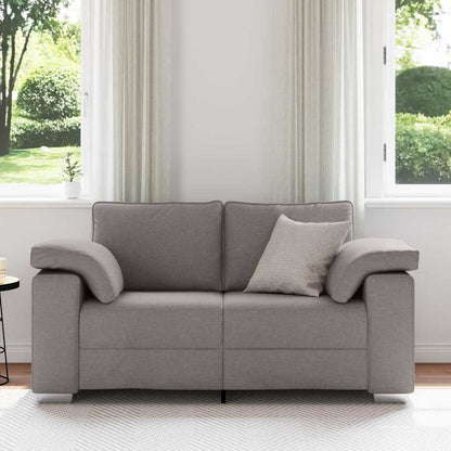 Loveseat Taupe 160 x 77 x 82 cm Stof