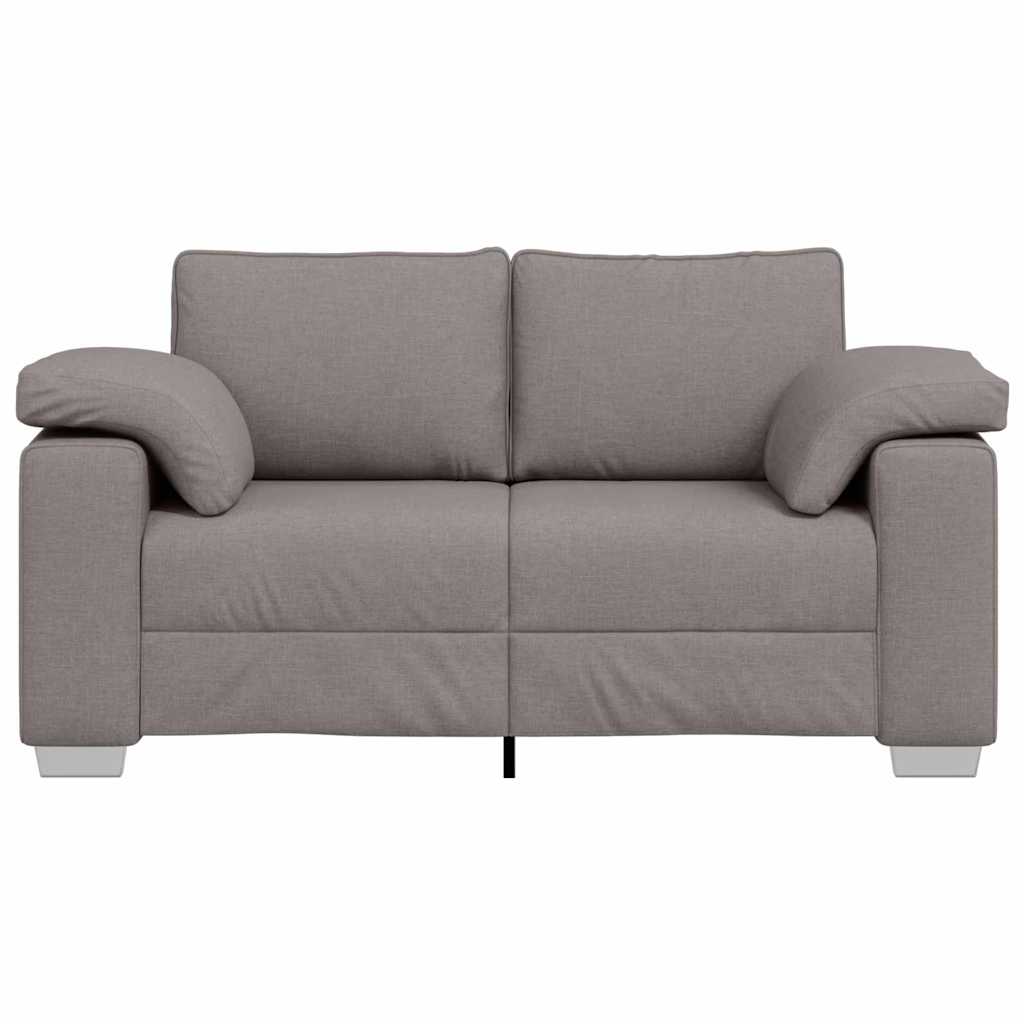 Loveseat Taupe 160 x 77 x 82 cm Stof