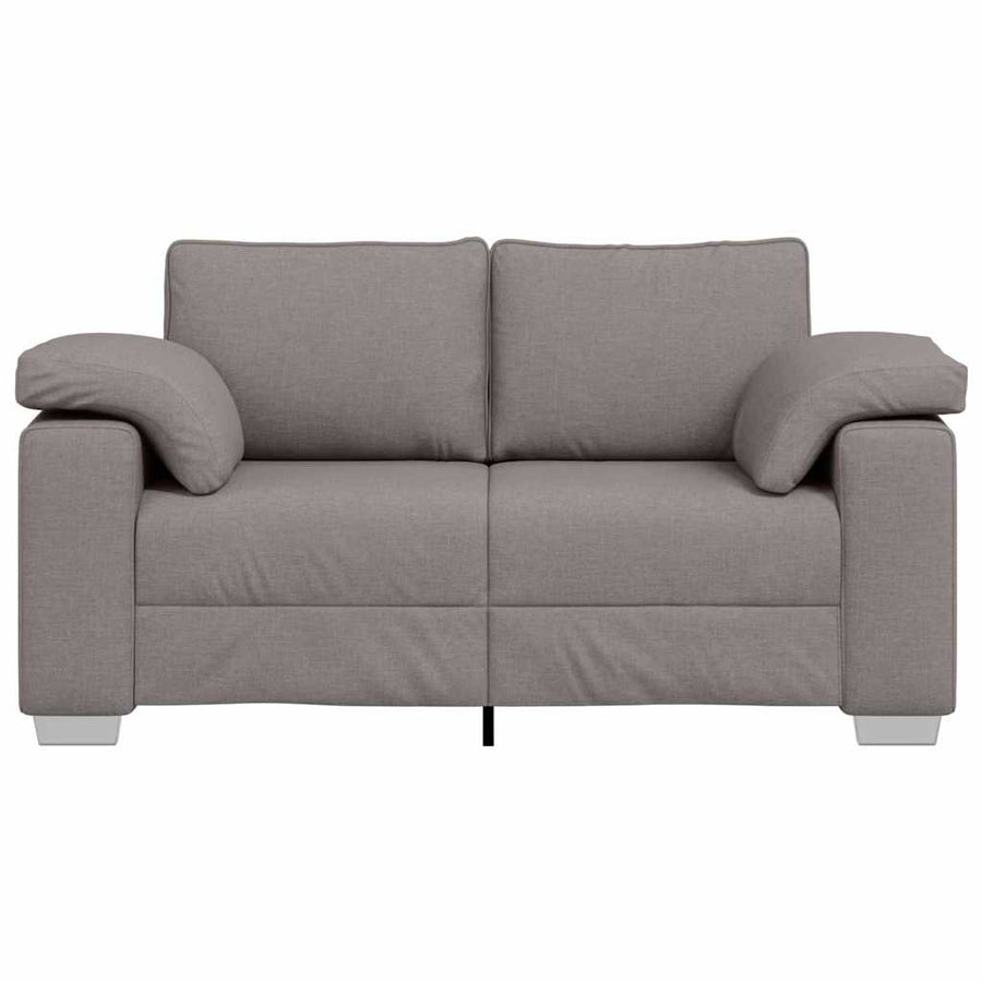 Loveseat Taupe 160 x 77 x 82 cm Stof