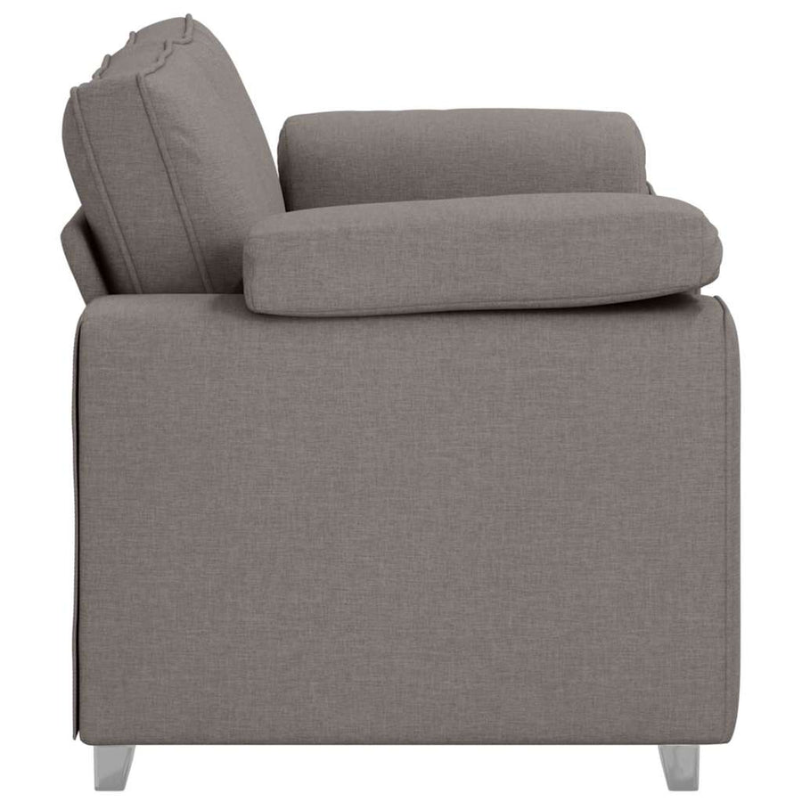 Loveseat Taupe 160 x 77 x 82 cm Stof