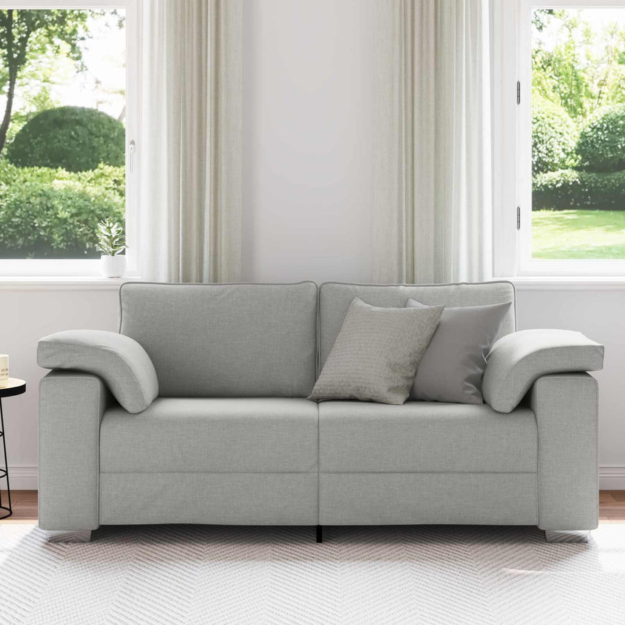 Bank 140Cm Wolkengrijs Stof Wolken grijs