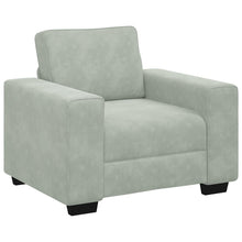 Fauteuil Fluweel 60 cm Lichtgrijs
