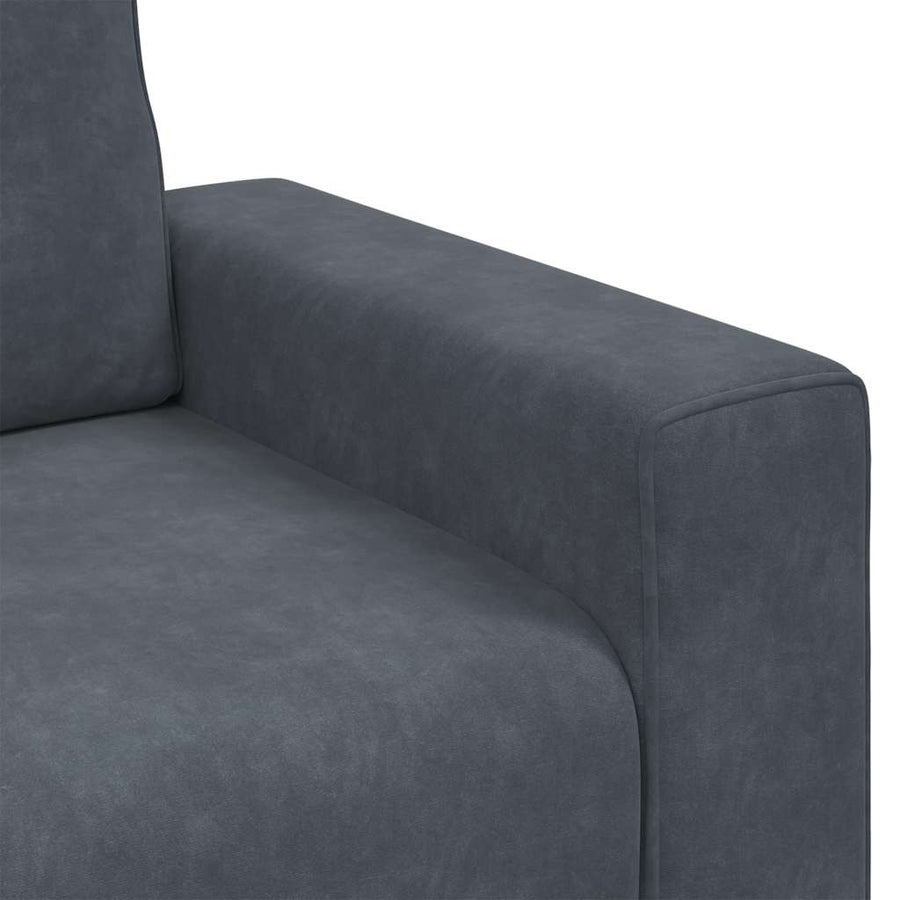 Fauteuil Fluweel 60 cm Donkergrijs
