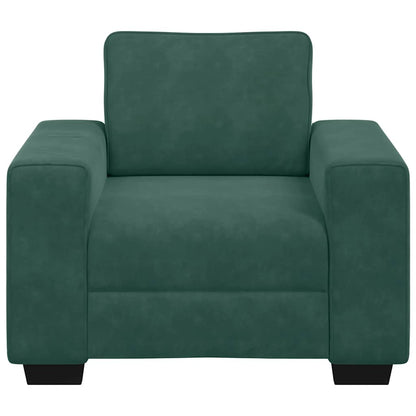 Sofastoel Donkergroen 100x77x82 cm Fluweel