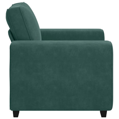 Sofastoel Donkergroen 100x77x82 cm Fluweel