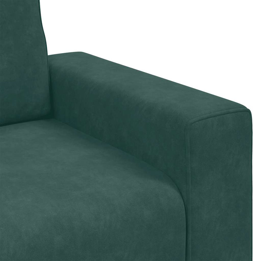Sofastoel Donkergroen 100x77x82 cm Fluweel