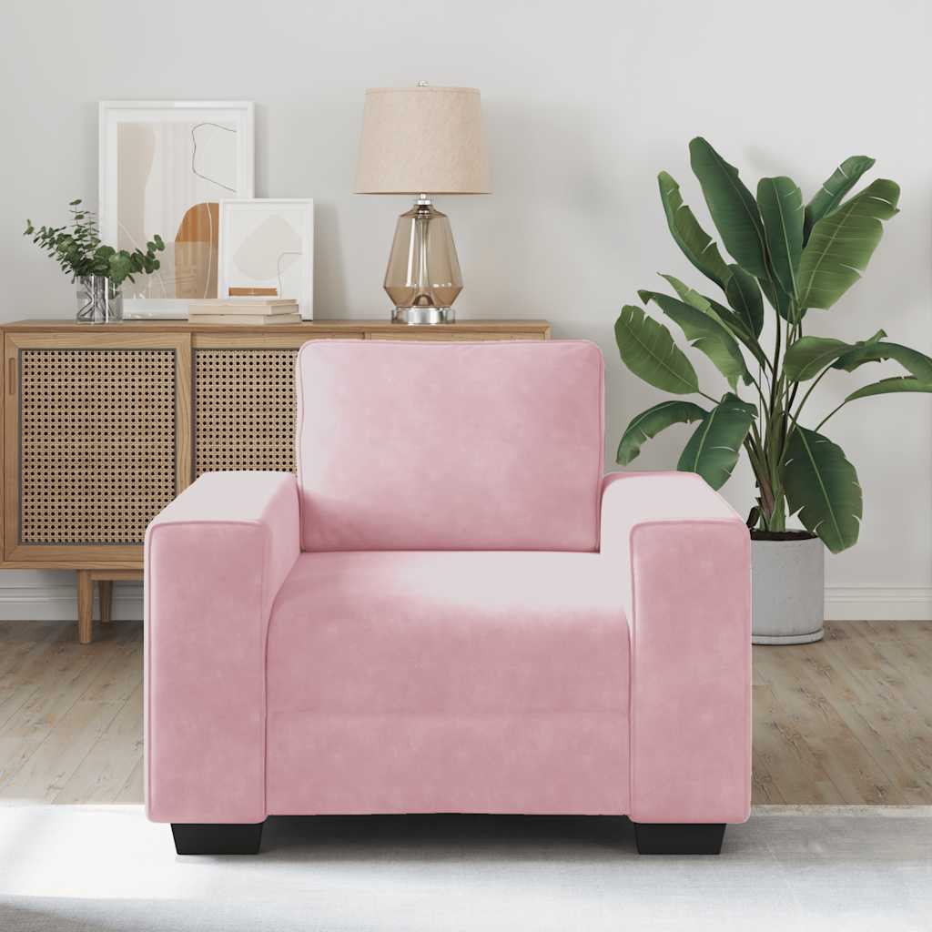 Sofastoel Roze 100x77x82 cm Fluweel