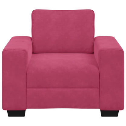 Sofastoel Wijnrood 100x77x82 cm Fluweel