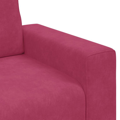 Sofastoel Wijnrood 100x77x82 cm Fluweel