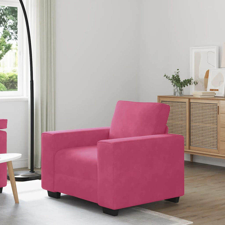 Sofastoel Wijnrood 100x77x82 cm Fluweel