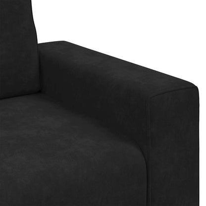 Fauteuil Fluweel 60 cm Zwart