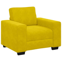 Sofastoel Geel 100x77x82 cm Fluweel