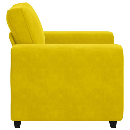 Sofastoel Geel 100x77x82 cm Fluweel