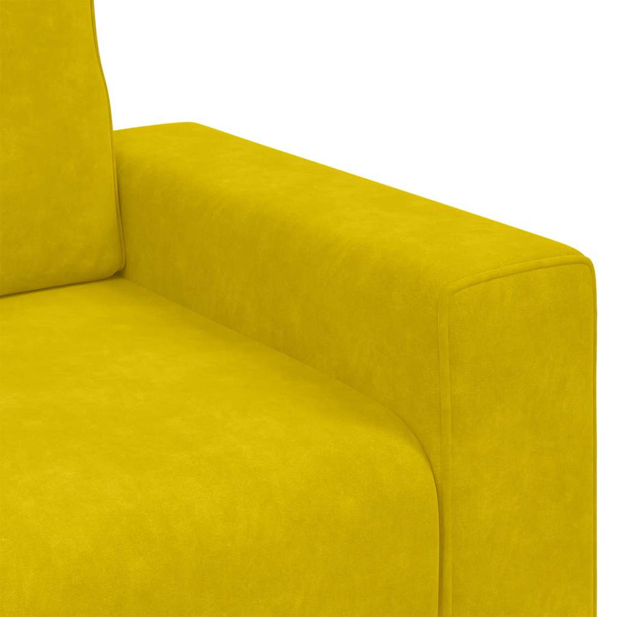 Sofastoel Geel 100x77x82 cm Fluweel