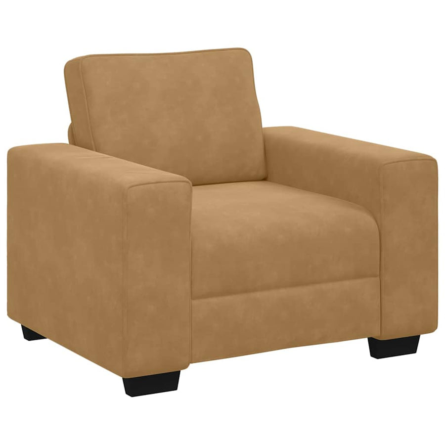 Sofastoel Bruin 100x77x82 cm Fluweel