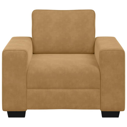 Sofastoel Bruin 100x77x82 cm Fluweel