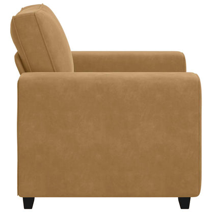 Sofastoel Bruin 100x77x82 cm Fluweel