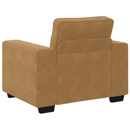 Sofastoel Bruin 100x77x82 cm Fluweel