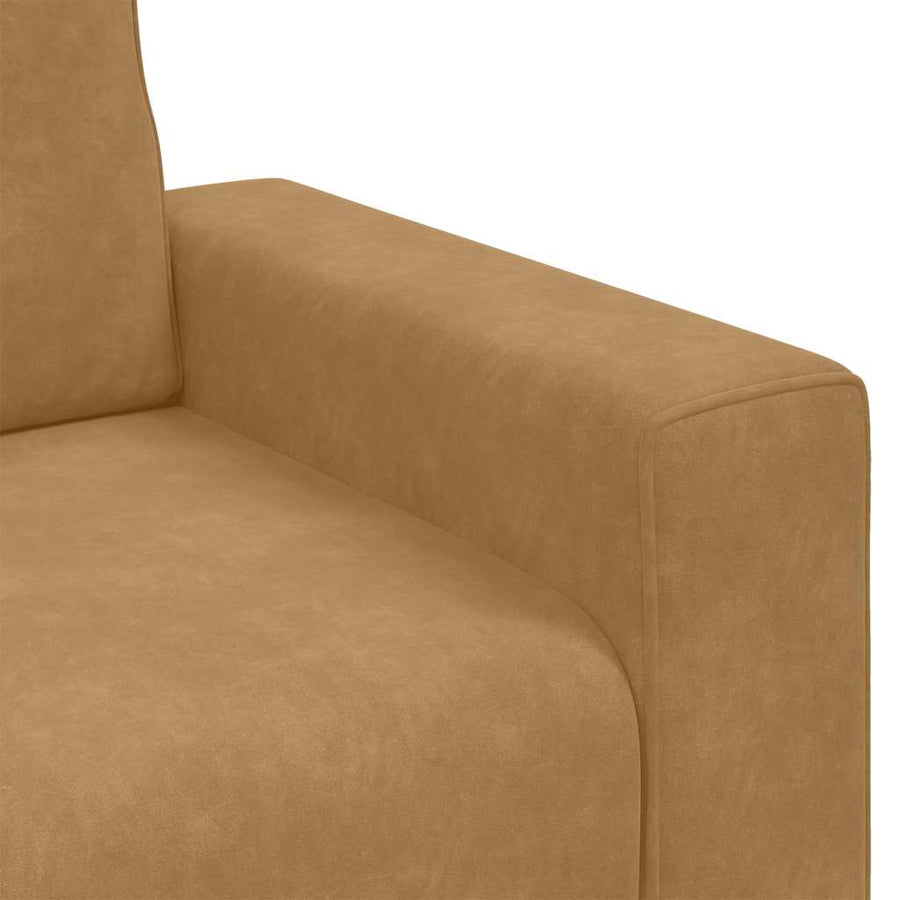 Sofastoel Bruin 100x77x82 cm Fluweel