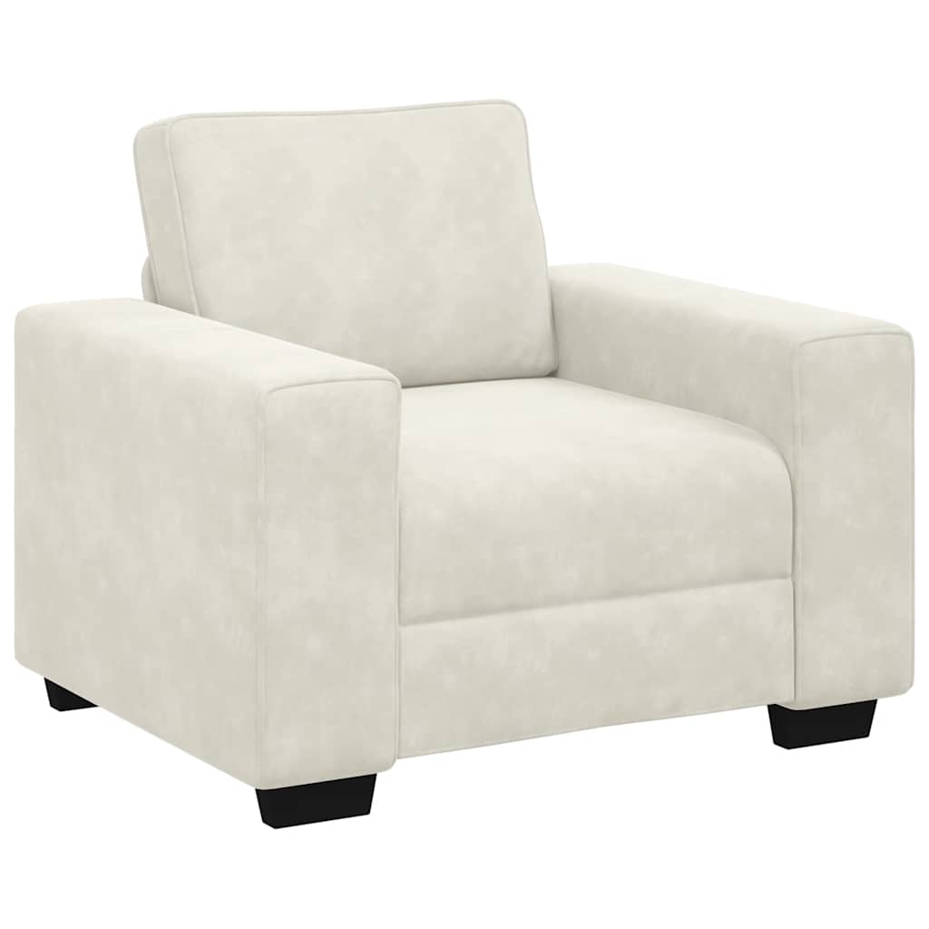 Sofastoel Crème 100x77x82 cm Fluweel