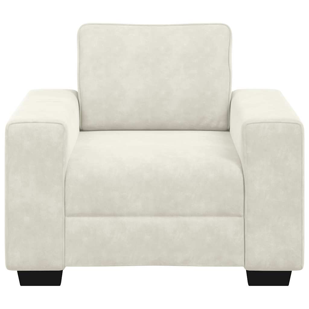 Sofastoel Crème 100x77x82 cm Fluweel