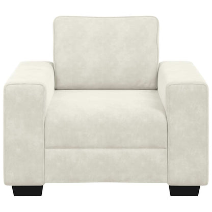Sofastoel Crème 100x77x82 cm Fluweel