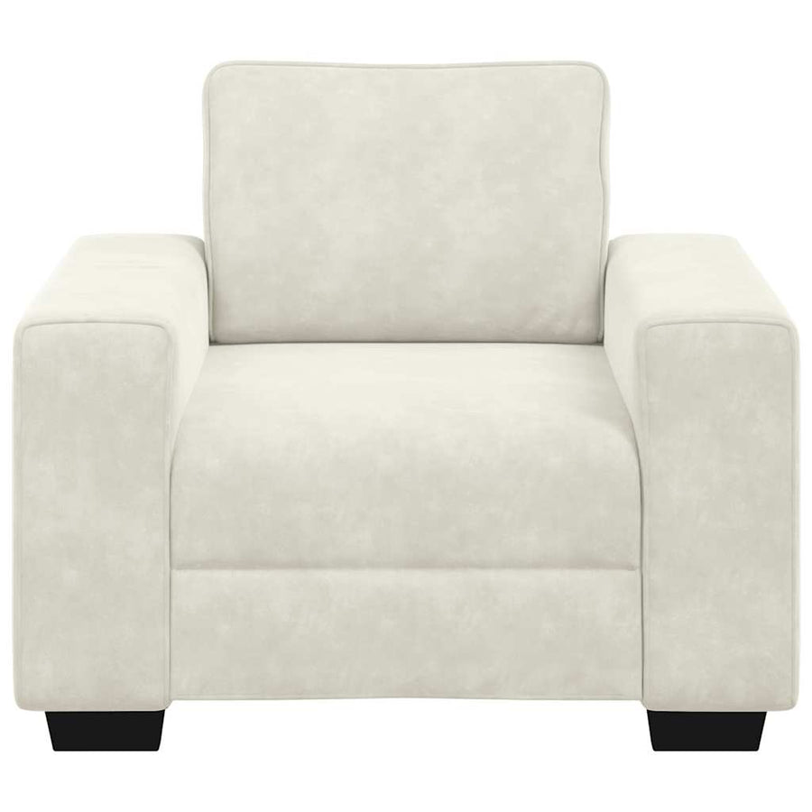 Sofastoel Crème 100x77x82 cm Fluweel